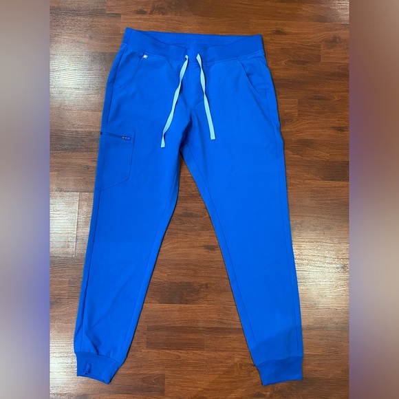 Figs Technical Collection Women's Size L Black & Blue Scrub Pants Lot Of 2 Pair - Picture 5 of 7